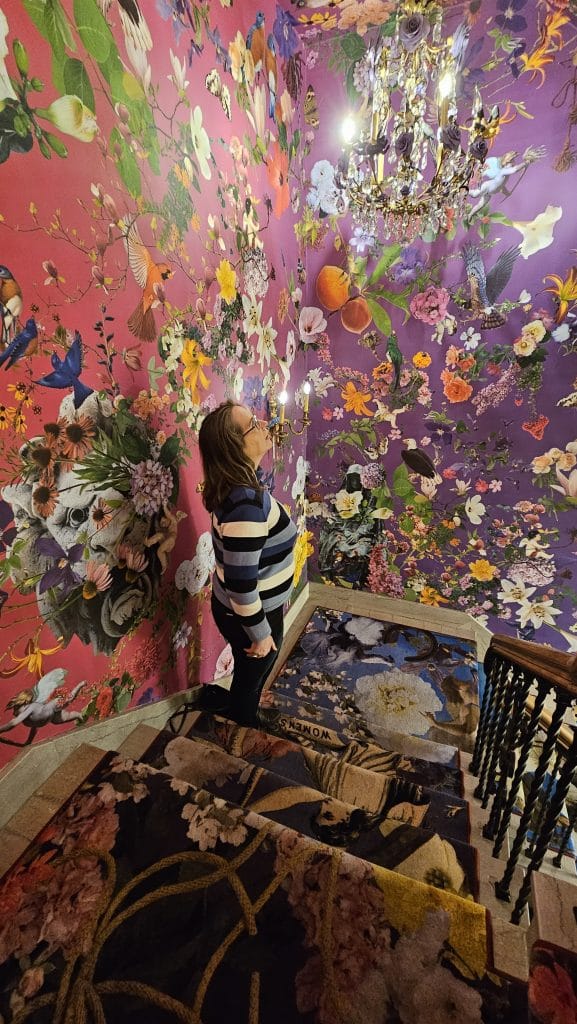 Colorful walls at 21c Museum Hotel St Louis