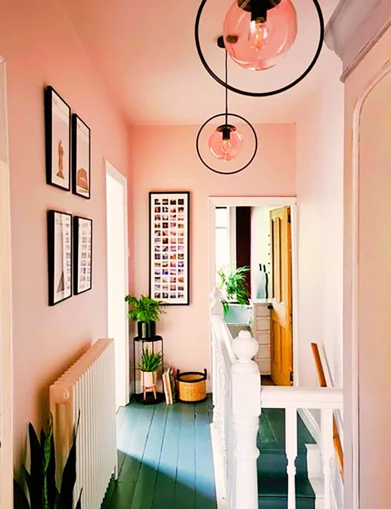 Color Drenched Hallway