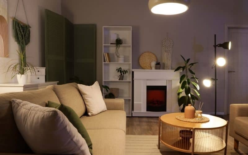 Dark living room lighting 