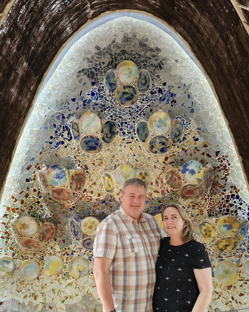 Tile work of Antoni Gaudi 