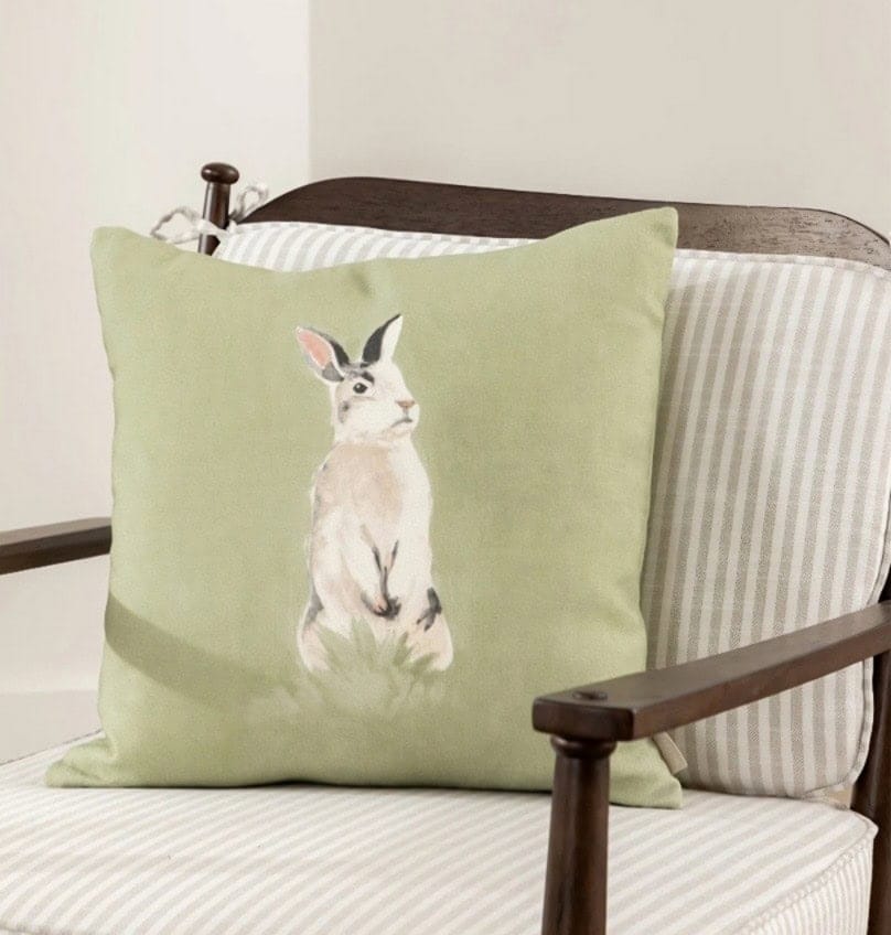 Bunny pillow cover, spring decor