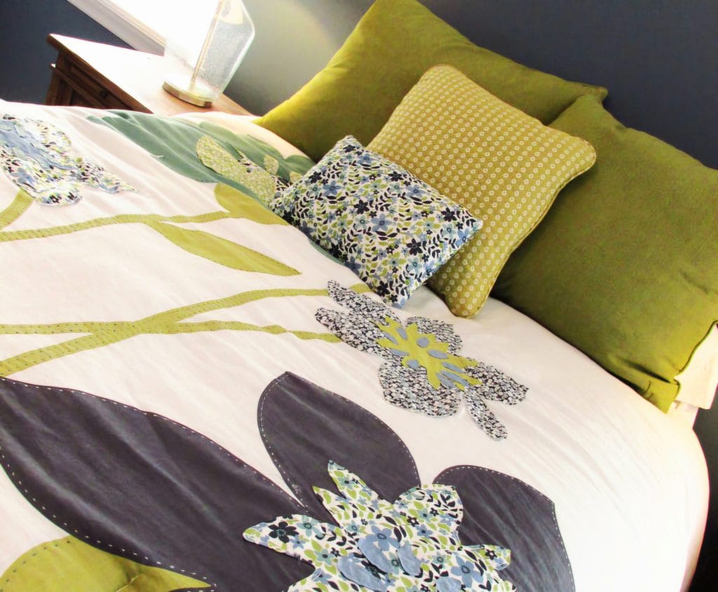 Bedroom redesign, Fresh fabric, Spring design