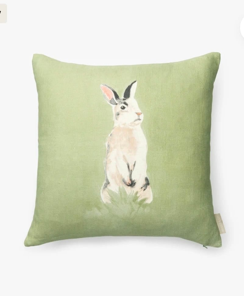 Bunny pillow cover 