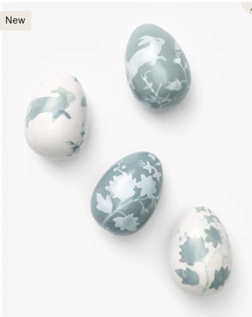 painted egg decor